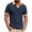 Navy Blue, variant on RICHCOIN Polo Shirts for Men V Neck Short Sleeve Golf Shirts Casual Textured Knit Old Money Tops