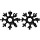 thumbnail image 1 of Regalos para hombres: herramienta multiusos con forma de copo de nieve 18 en 1, gadgets para hombres, regalos de Navidad, herramienta genial, pequeño obsequio para hombres, papá (paquete de 2), 1 of 6