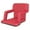 Red, variant on GoTeam Portable Reclining Anywhere Chair - Portable Folding Cushioned Stadium Seat w/Arms (Black)