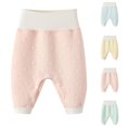 thumbnail image 4 of Odeerbi 0-2 Years Infant Boys Girls Cotton Bloomers Diaper Cover Pants Chinese Traditional Baby Pants with Open Crotch for Easy Diaper Change High Waisted Joggers, 4 of 4