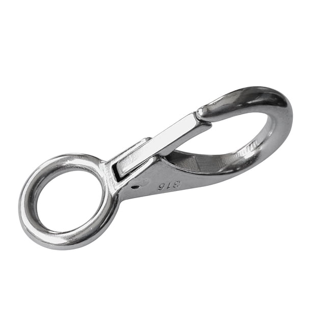 Gancho de Ojo Fijo de Resorte de Barco Accesorio Marino Hecho de 316 Acero Inoxidable Sunnimix Gancho del barco