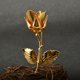 thumbnail image 2 of Elegante broche chapado en oro de 24k con forma de rosa, ideal como regalo para hombre o para disfraces - Dorado Amarillo dorado, 2 of 9
