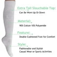 thumbnail image 3 of Long Slouch Scrunched Knee Socks 4 Pairs Shoe Size 5 to 10, 3 of 3