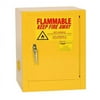 Eagle 1904X Flammable Liquid Storage Cabinets - Yellow One Door Manual One Shelf