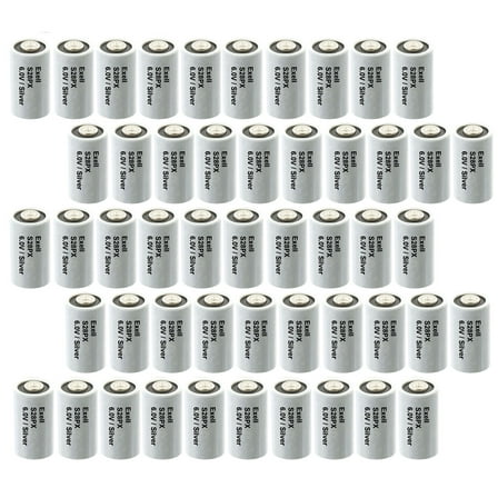 50x Exell S28PX 6V Silver Oxide Battery 4SR44, V28PX, PX28, 544,