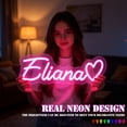 thumbnail image 5 of UPONRAY Single Line Custom Neon Signs with Heart, Usb Powered with Adjustable Brightness Wall Decor for Gifts, Cool White, 5 inch, 5 of 8