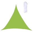 thumbnail image 2 of Oioii Sun Shade Sail Triangle Canopy - Water Permeable, Heavy Duty Awning for Patio, Outdoor, Garden, Backyard & Yard,H, 2 of 2