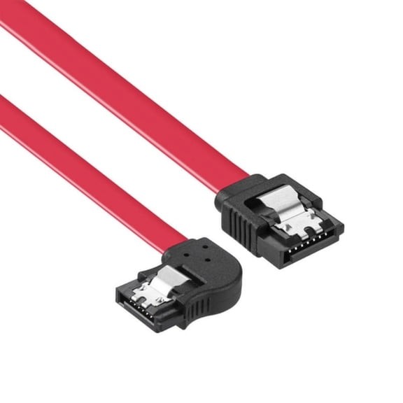 SATAIII Cable 6Gbps Data Cable 7Pin Angled Connectors Locking Latch SATA Data Cable for HDD SSD PC Servers Storage