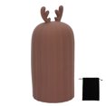thumbnail image 2 of Bolsa de agua fría y caliente, bolsa calentadora de manos reutilizable de silicona suave con forma bonita, 500ml, color marrón, 2 of 14