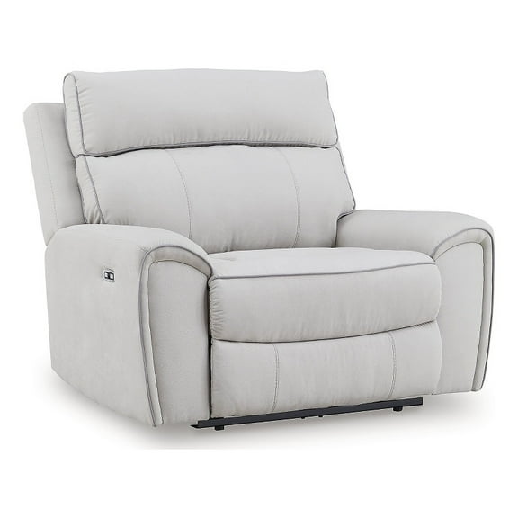 Signature Design by Ashley Tealwell White Power Recliner