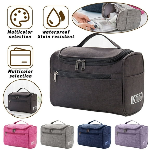 AUQ Sac de Toilette Sac de Voyage avec Crochet Suspendu Voyage Organisateur de Toilette Résistant à l'Eau Maquillage Sac Cosmétique Organisateur de Voyage pour Accessoires Shampoing Conteneur Complet Articles de Toilette