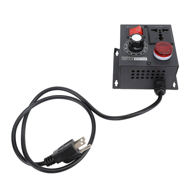 Thyristor Electronic Voltage Regulator 5000W, Variable Speed Controller for Motor Fan,with Stepless Adjustment, No Delay, No Lag