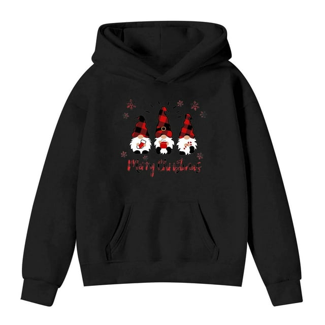 Chandails à Capuchon pour Enfants Imprimés à Capuche à Manches Longues Chandail à Capuche Haut Vêtements d'Hiver Vêtements Petit Garçon 5-6 Ans