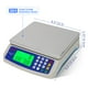 thumbnail image 2 of Báscula de cocina digital RUJIXU DT-5801 30 kg/66 libras de acero inoxidable, 2 of 9