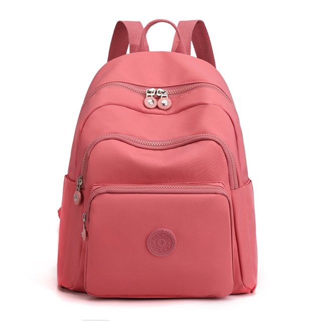 Mochila de viaje de nailon para mujer, bolso escolar informal, resistente al agua, para jóvenes Fivean unisex
