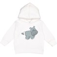 thumbnail image 2 of Inktastic Cute Smiling Baby Hippo Toddler Hoodie, 2 of 4