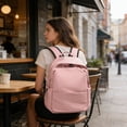 thumbnail image 4 of Dmlowu Lightweight Nylon Travel Backpack, 14 Inch Waterproof Laptop Backpack for Work College, Multi Pocket Backpack, Personal Item Travel Bag for Airplane, 4 of 6