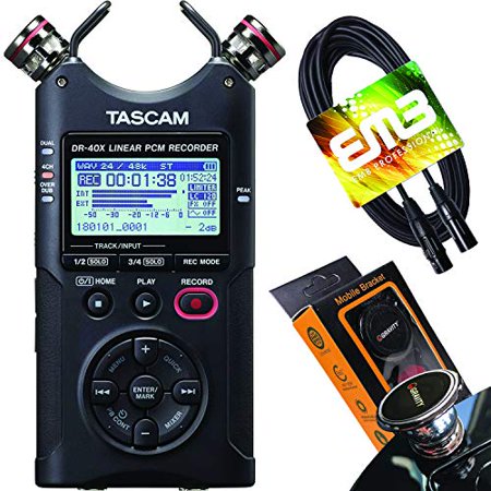 TASCAM DR-40X 4-Channel Handheld Recorder and 2-in/2-out USB Audio ...