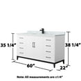 thumbnail image 5 of Wyndham Collection Wch818160s-Cmuns-Mxx Amici 60" Free Standing Single Basin Vanity Set -, 5 of 7