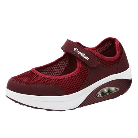 

SEMIMAY Sport Breathable Shoes Lightweight Running Women s Casual Fashion Shoes Platform Women s casual shoes