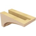 thumbnail image 5 of 5"W x 10"D x 5"H Wide Rivera Rough Cedar Woodgrain TimberThane Corbel, Primed Tan, 5 of 6