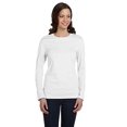 thumbnail image 2 of Bella Canvas T-Shirt à Manches Longues en Jersey pour Femmes, 2TG, Blanc, 2 of 4