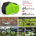 thumbnail image 2 of Bicycle Cover For 2 Bicycles Waterproof 210D Oxford Fabric Breathable Outdoor Bicycle Protective Cover With Lock Eyelets Protection, For Mountain Bikes And Racing Bikes 29 Inches, 2 of 6