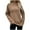 Brown, variant on QUYUON Fall Sweaters for Women 2023 Trendy Turtleneck Sweaters Womens Ribbed Knit Casual Long Sleeve Turtle Neck Sweater Pullover Knit Jumper Tops Soft Lightweight Warm Winter Shirts Khaki M