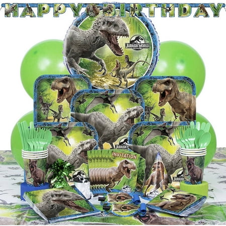 Deluxe Jurassic World Party Supplies Kit for 8