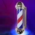thumbnail image 1 of Luz de Poste de Peluquero Colcomx Cilindro Exterior de Acrílico Impermeable Rojo Azul, 1 of 7