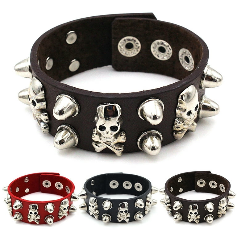 Grunge bracelets  Jóias de caveira, Acessórios, Steampunk fashion