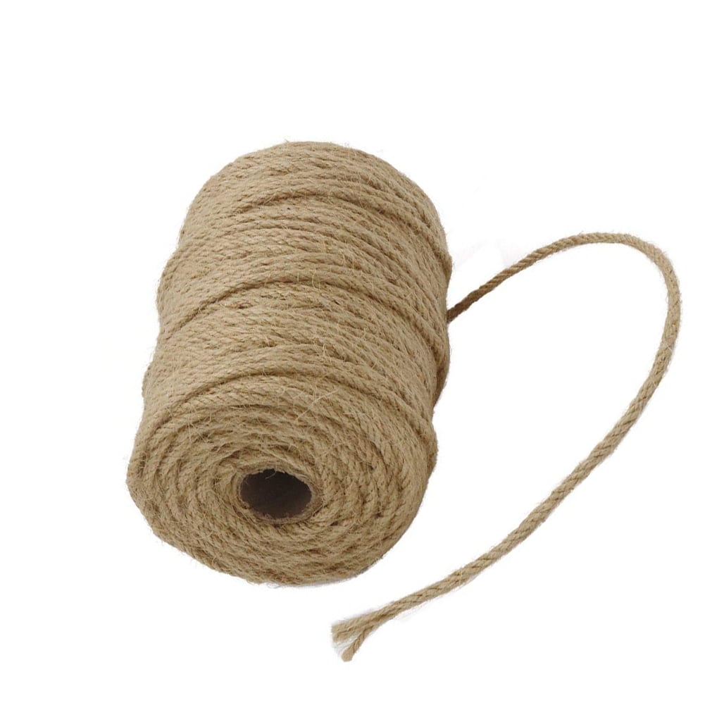 Natural Jute Twine 6 Ply 2.32mm Arts and Rope Heavy Duty Packing String 