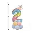 thumbnail image 3 of New 30-inch Digital Aluminum Film Balloon Combination Birthday Party Gradient Digital Column Balloon Suit, 3 of 8