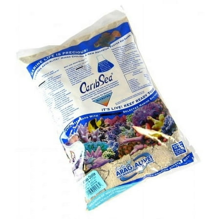 Caribsea Arag-Alive Bahamas Oolite Aquarium Sand 10-Pound (Pack of 1)