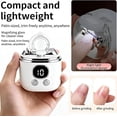 thumbnail image 6 of Electric Nail Clippers for Seniors with Magnifier, Portable Electric Nails Trimmer, Three Display Settings, Dual-Head Trimming, for Thick Toenails & Adults - Low Noise, Built-in Dust Collector, 6 of 7