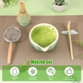 thumbnail image 3 of Ceramic Japanese Matcha Bowl Whisk Set for Home Trip Easy to Clean Anti Rust Matcha Scoop Whisk Holder Kit for Tea Lovers Beginners, 3 of 11