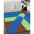 thumbnail image 2 of Ahgly Company Indoor Rectangle Patterned Sapphire Blue Area Rugs, 2' x 4', 2 of 6