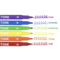thumbnail image 4 of Tombow TwinTone Dual-Tip Marker Pen Set, Broad & Extra-Fine Tips, Rainbow Color Palette, 6 Count, 4 of 9