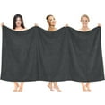 thumbnail image 5 of RIVERSIDE Oversized Bath Sheet 1 Pack 40x80 Soft Cotton Absorbent Towel 600 GSM - Gray, 5 of 8