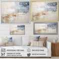 thumbnail image 4 of Designart "Minimalist Horizon With Beige And Grey Waves III" Coastal Minimalism Floater Framed Canvas Wall Art, 4 of 5