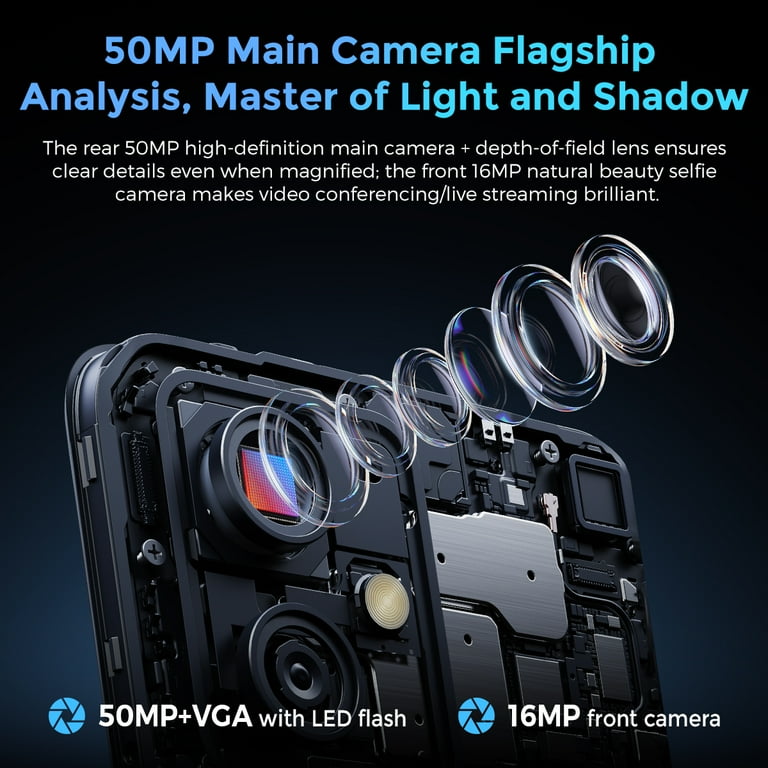 MIRO C69M Pro Cell Phone, Android 15 Unlocked Phones, 8 GB +256GB