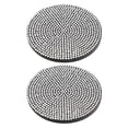 thumbnail image 4 of 2pcs Cup Coasters Vehicle Coasters Auto Round Water Cup Holders Non-slip Cup Pads, 4 of 8
