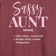 thumbnail image 3 of Instant Message - Sassy Aunt - Women's Lightweight French Terry Long Sleeve Shirt, 3 of 6