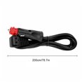 thumbnail image 3 of Riwesomey Cable de alimentación de Metal para nevera de coche, reemplazo portátil, Universal, profesional, Flexible, 16AWG, 2M, 12V, accesorios Paneles de instrumentos para automóviles, 3 of 6