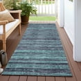 thumbnail image 3 of Dalyn Rugs Machine Washable Indoor/Outdoor Chantille Teal 2'3" x 7'6" Runner Rug, 3 of 7
