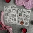 thumbnail image 4 of Juego de 13 sellos transparentes de silicona con palabras "Love Kiss", 4 of 9