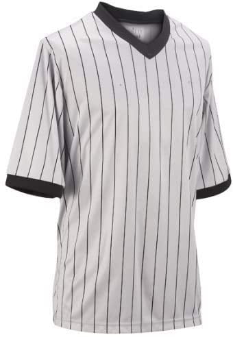 Adams Shirt Referee Fooball Short Sleeve 2 Strip Black/White 