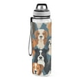 thumbnail image 2 of Dogs Heads Sports Water Bottle Portable Travel Mug 32oz BPA Free Leak Proof Straw Transparent Tritan for Gym Yoga Cycling Camping, 2 of 7