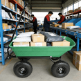 thumbnail image 5 of Heavy Duty Folding Garden Dump Truck & Yard Cart – 55L Steel Frame, 10" Pneumatic Tires, Garden Wagon Clearance Tools  for Yard Work, 5 of 8