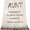 thumbnail image 3 of Aunt Gifts, Aunt Gifts from Niece, Aunt Blanket, Gifts for Aunt, Aunt Gifts from Nephew, Best Aunt Ever Gifts, Gifts for Aunts from Niece, to My Aunt Throw Blankets 60"x80", 3 of 6